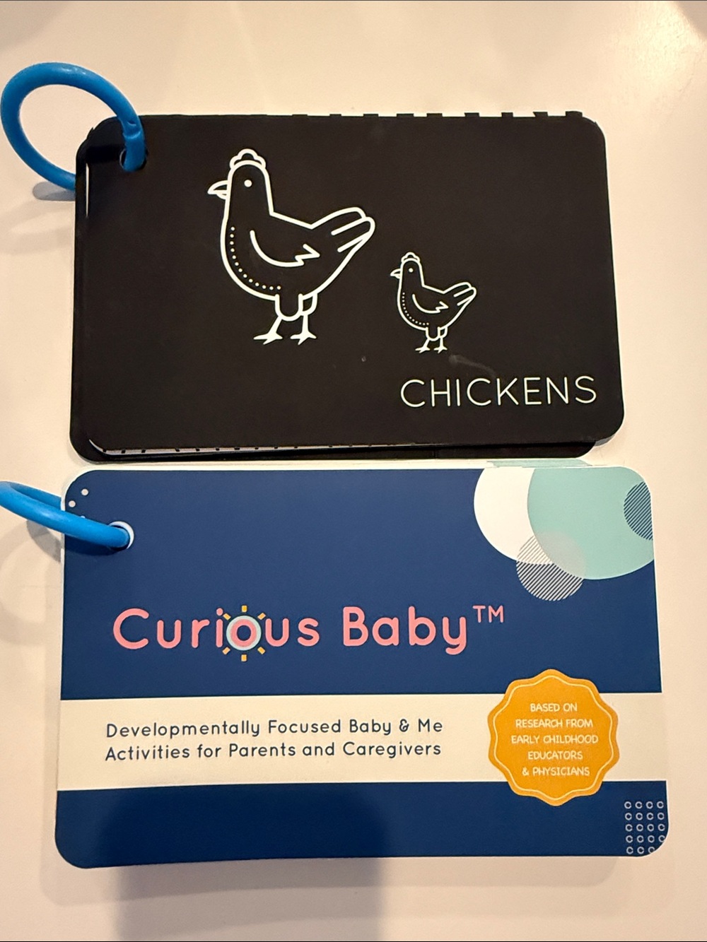 Flash Cards Set - Blue/Black